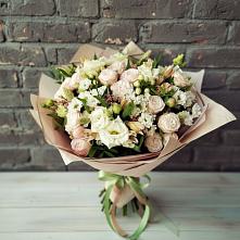 Букет цветов из:  Альстромерии, Розы и Хризантемы в Нахабино