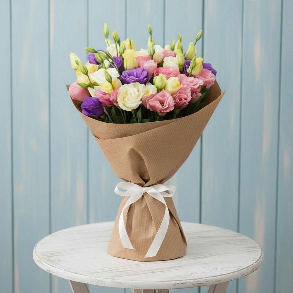 Букет цветов из: Лизиантусы в Нахабино