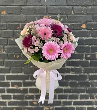 Букет цветов из:  Герберы и Хризантемы в Нахабино