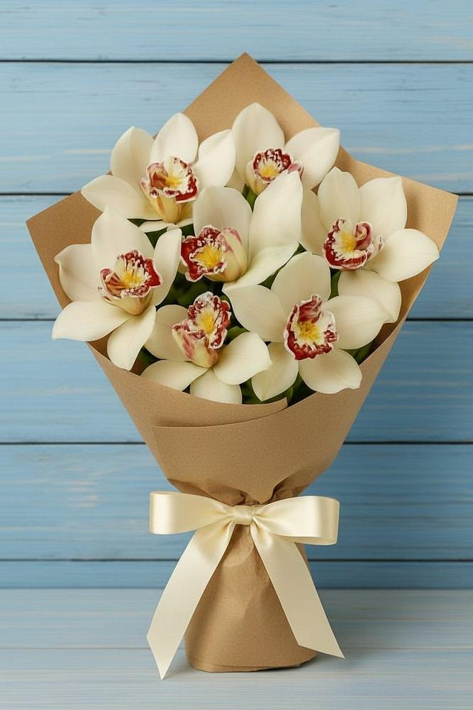 Букет цветов из: Орхидеи и Розы в Нахабино